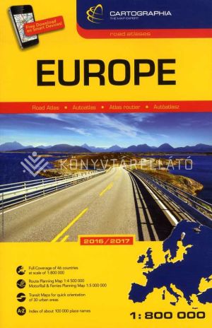 Kép: Európa atlasz 1:800 000 2016/2017