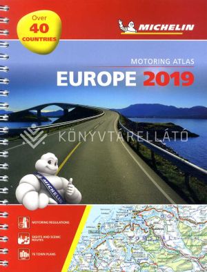 Kép: Európa spirál A4 atlasz 2019 (Michelin)