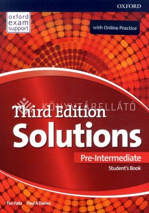 Kép: Solutions Third Edition Pre-Intermediate Student's Book with Online Practice