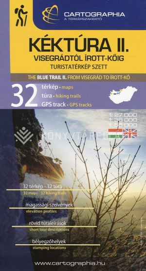 Kép: Kéktúra II. (Dunántúl) turistatérkép szett 2023