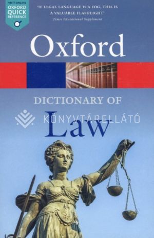 Kép: Oxford Dictionary of Law - new 10th ed.