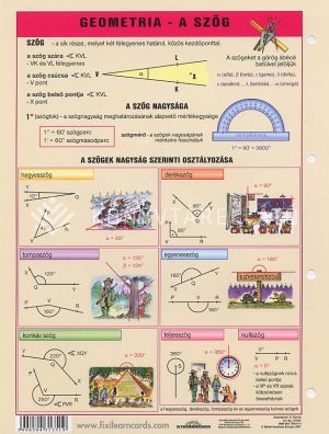 Kép: Geometria - a szög  A/4  (fixi tanulói munkalap)