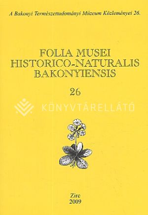 Kép: Folia musei historico-nat.bakony. 26.