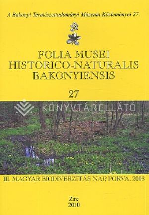Kép: Folia Musei Historico-Naturalis Bakonyiensis 27.