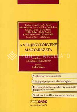 Kép: A védjegytörvény magyarázata.