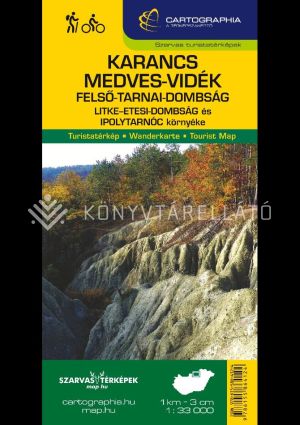 Kép: Karancs, Medves-vidék, Felső-Tarnai-dombság turistatérkép 1:33 000