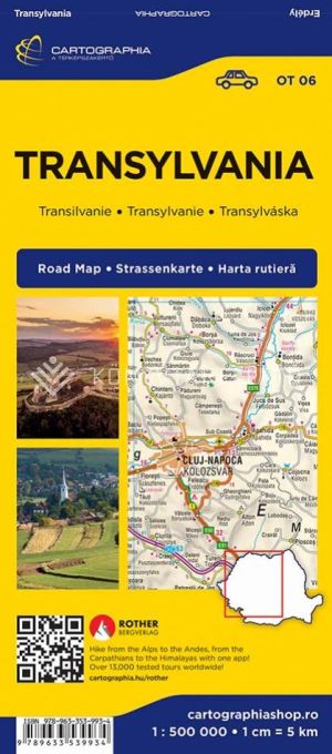 Kép: Erdély autótérkép