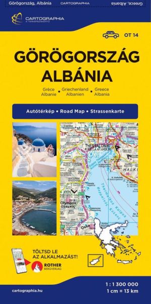 Kép: Görögország, Albánia autótérkép