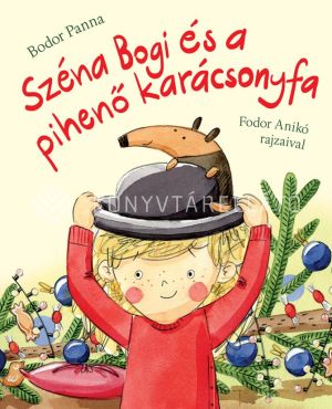 Kép: Széna Bogi és a pihenő karácsonyfa