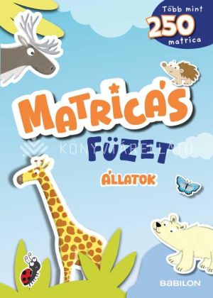 Kép: Matricás füzet - Állatok