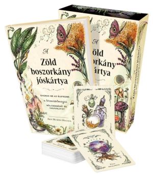 Kép: A zöld boszorkány jóskártya (könyv és kártya)