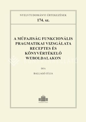 Kép: A műfajiság funkcionális pragmatikai vizsgálata receptes és könyvértékelő weboldalakon