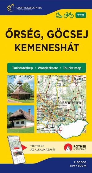 Kép: Őrség, Göcsej, Kemeneshát turistatérkép [TT21]
