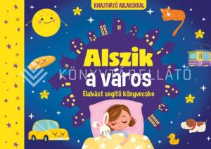 Kép: Alszik a város - Elalvást segítő könyvecske - Kihajtható ablakokkal