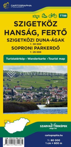 Kép: Szigetköz, Hanság, Fertő turistatérkép (TT88)