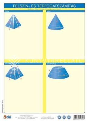 Kép: Felszín- és térfogatszámítás A/4  (fixi tanulói munkalap)