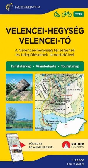 Kép: Velencei-hegység, Velencei-tó turistatérkép (TT19) (2025)